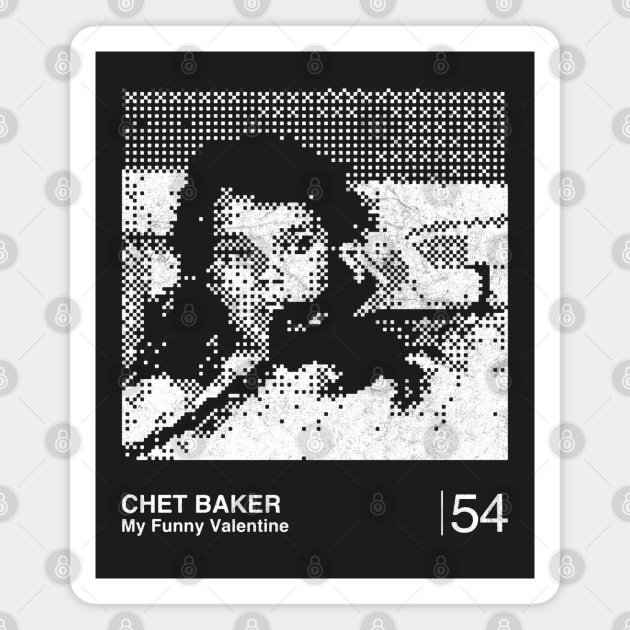 Chet Baker / Minimalist Graphic Design Fan Artwork Magnet by saudade